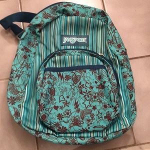 JanSport mini back pack teal